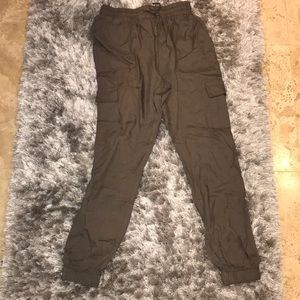 army green joggers